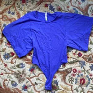 Free people Dolman sleeve thong bodysuit